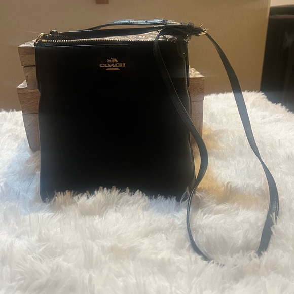 Coach Handbags - COACH Black Leather Rowan Crossbody